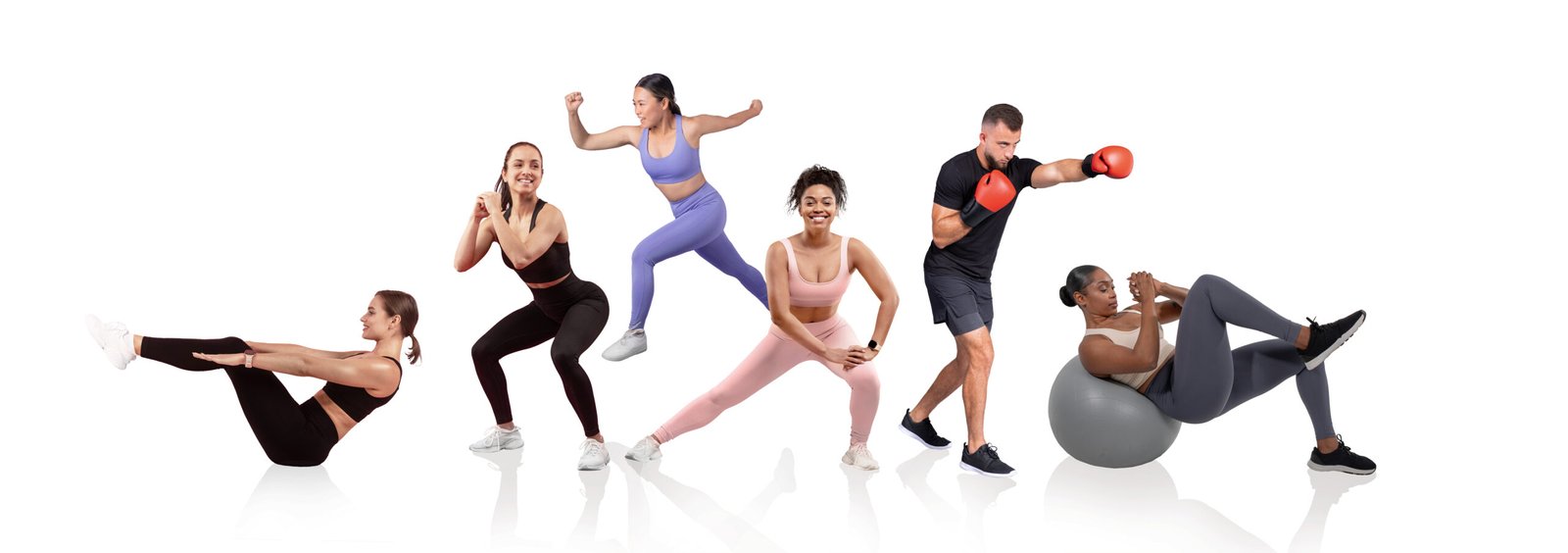 “Personal trainer helping a client reach their fitness goals in 2025.”